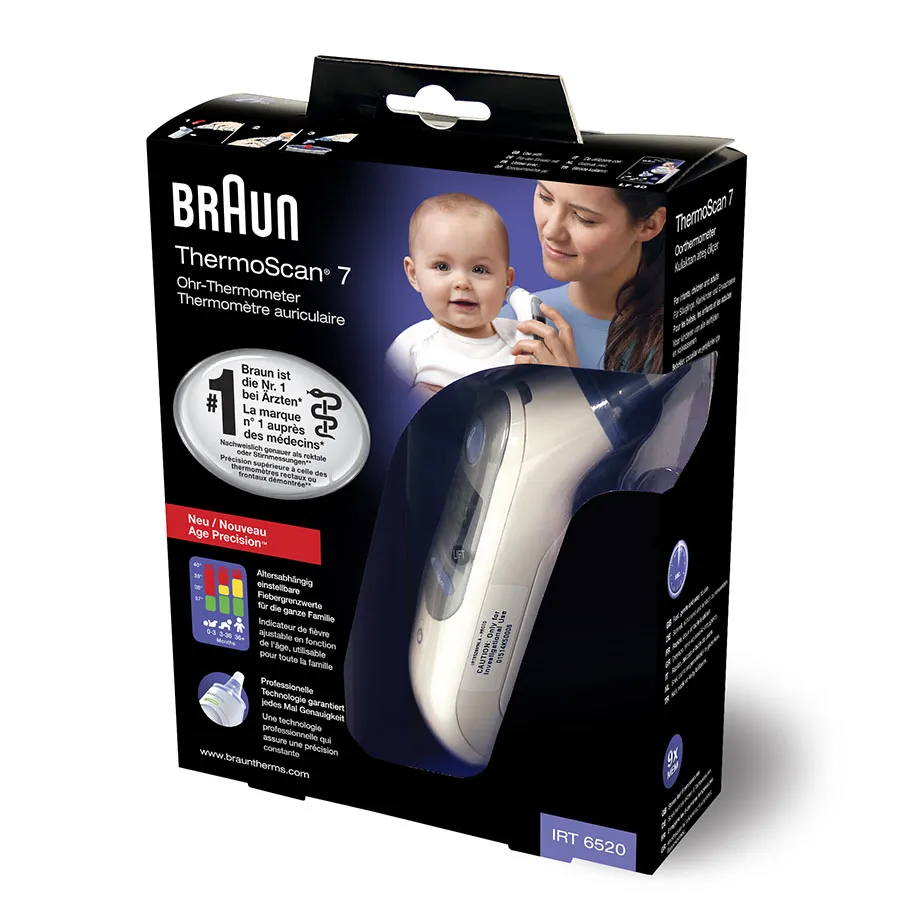 BRAUN ThermoScan 7 IRT6520 Ohrfieberthermometer BRAUN ThermoScan 7 IRT6520 Ohrfieberthermometer