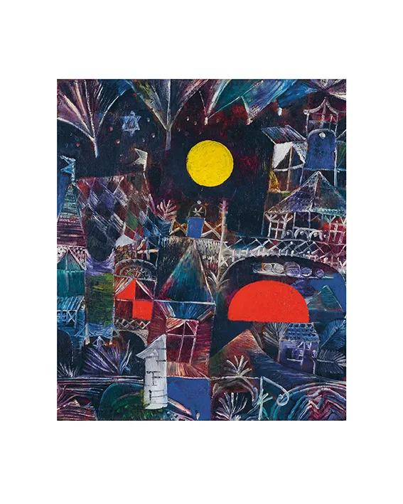 Klee, Mondauf- Sonnenuntergang Klee, Mondauf- Sonnenuntergang