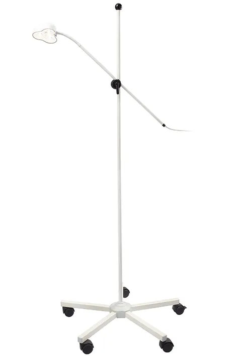 Mach LED 110 Spotleuchte Stativmodell auf 5-Fuß-Stativ mit Einhandhöhenverstellung