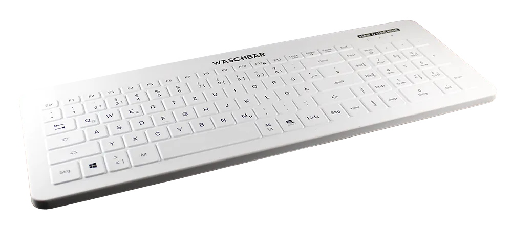Hygiene-Tastatur (L) desinfizierbar, Standardformat, flach Hygiene-Tastatur (L) desinfizierbar, Standardformat, flach
