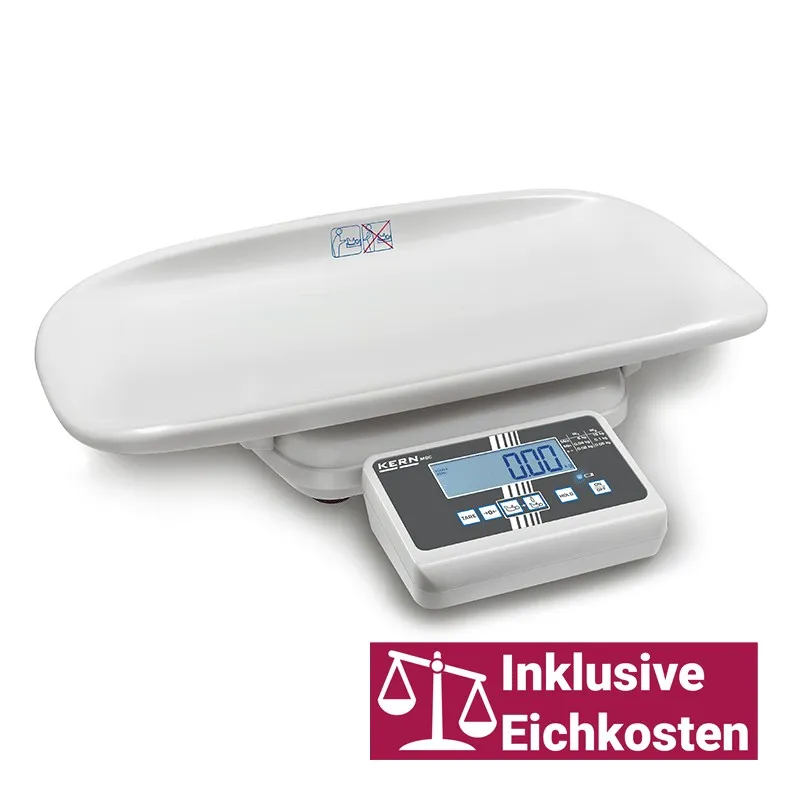 KERN MBC Med. Baby- und Kleinkinderwaage bis 20 kg, geeicht KERN MBC Med. Baby- und Kleinkinderwaage bis 20 kg, geeicht