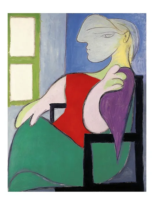 Picasso, Sitzende Frau vor einem Fenster Picasso, Sitzende Frau vor einem Fenster
