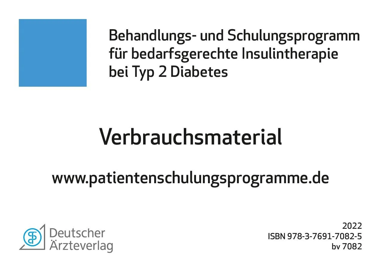 Bedarfsgerechte Insulintherapie - Verbrauchsmaterial Bedarfsgerechte Insulintherapie - Verbrauchsmaterial
