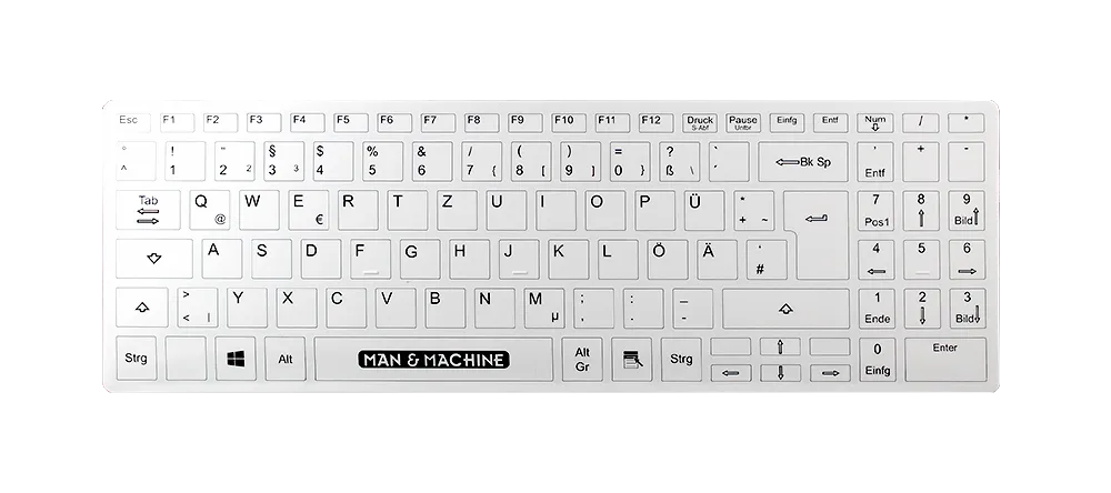 Hygiene-Tastatur (S) desinfizierbar, flach und kompakt Hygiene-Tastatur (S) desinfizierbar, flach und kompakt