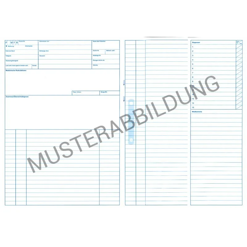 Documed4 2 Documed 4 im praktischen DIN A4 Format, ideal für die Dokumentation in der Arztpraxis. Diese gebrauchsfertigen, gefalteten Blätter sind in einem klassischen Weiß gehalten und kommen in einer Verpackungseinheit von 200 Stück.