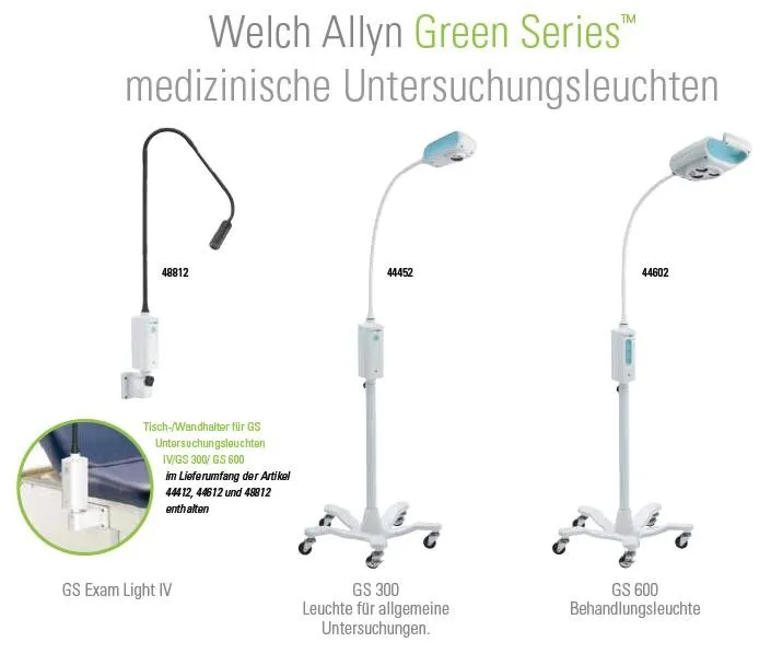 LED-Untersuchungs- und Behandlungsleuchte GS 600 mit Rollstativ LED-Untersuchungs- und Behandlungsleuchte GS 600 mit Rollstativ
