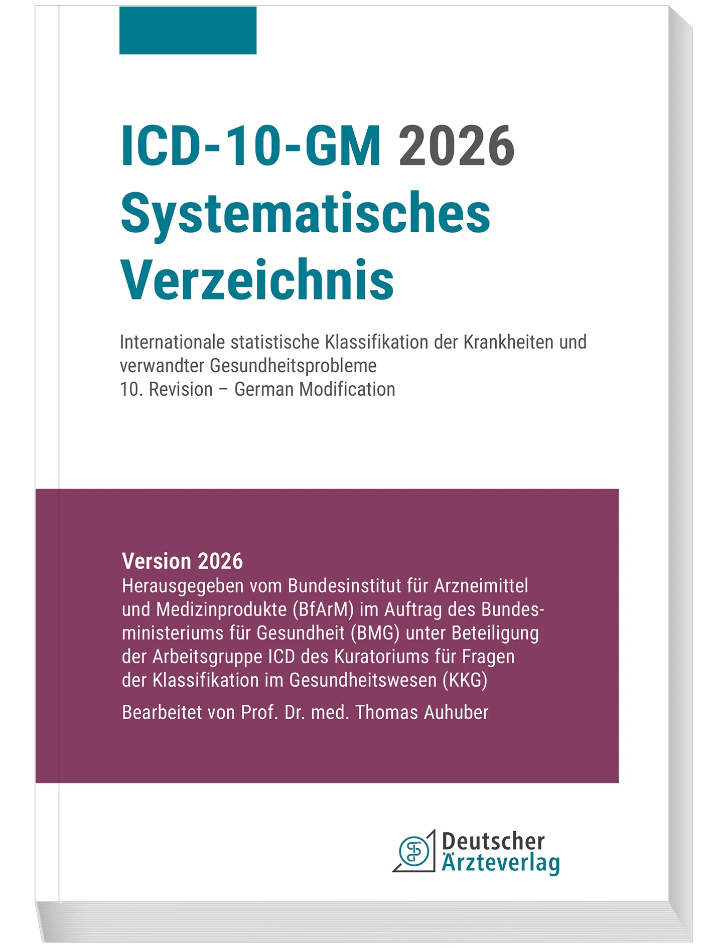 ICD-10-GM 2026 Systematisches Verzeichnis ICD-10-GM 2026 Systematisches Verzeichnis