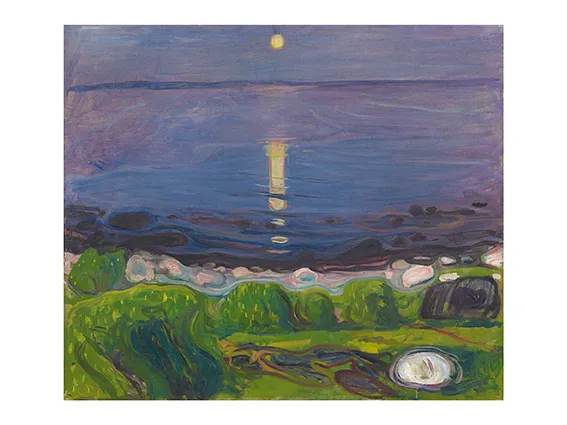 Munch, Sommernacht am Strand Munch, Sommernacht am Strand