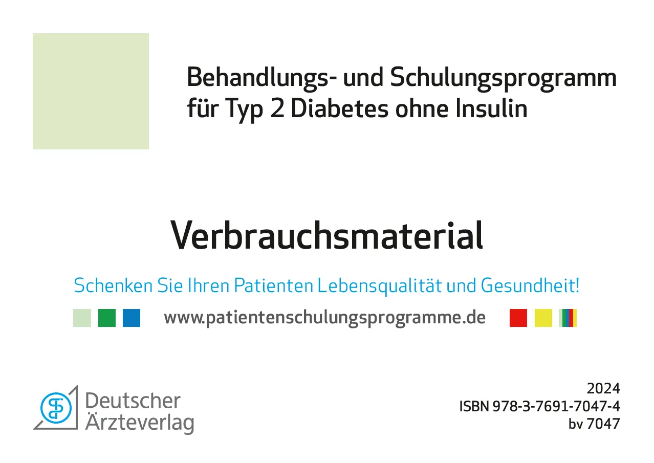 Therapie ohne Insulin - Verbrauchsmaterial Therapie ohne Insulin - Verbrauchsmaterial