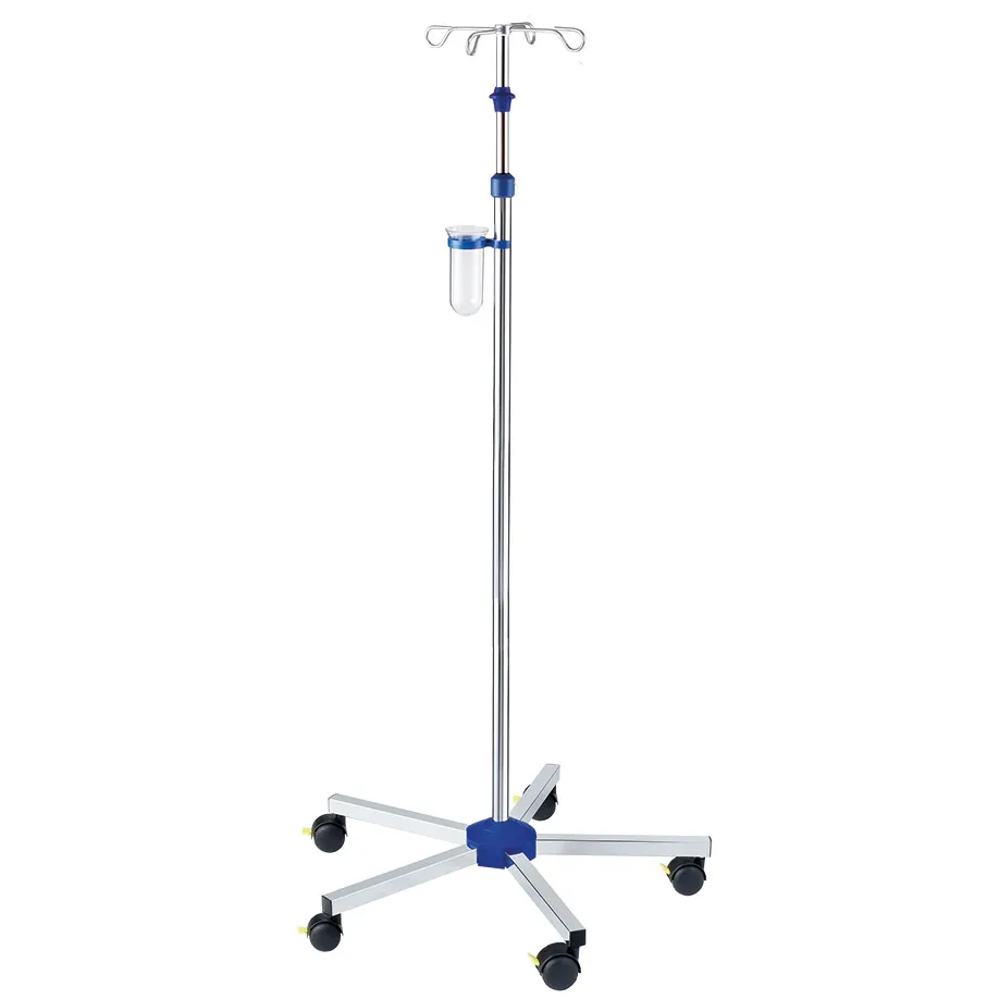Ratiomed Infusionsständer verchromt, Einhandhöhenverstellung Ratiomed Infusionsständer verchromt, Einhandhöhenverstellung