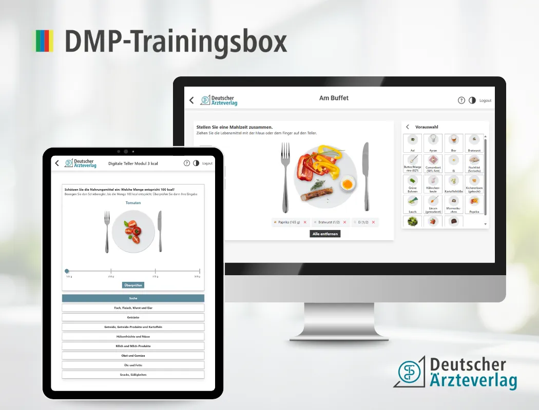 DMP-Trainingsbox mit 5 Patientenschulungsprogrammen für Diabetes und Hypertonie DMP-Trainingsbox mit 5 Patientenschulungsprogrammen für Diabetes und Hypertonie